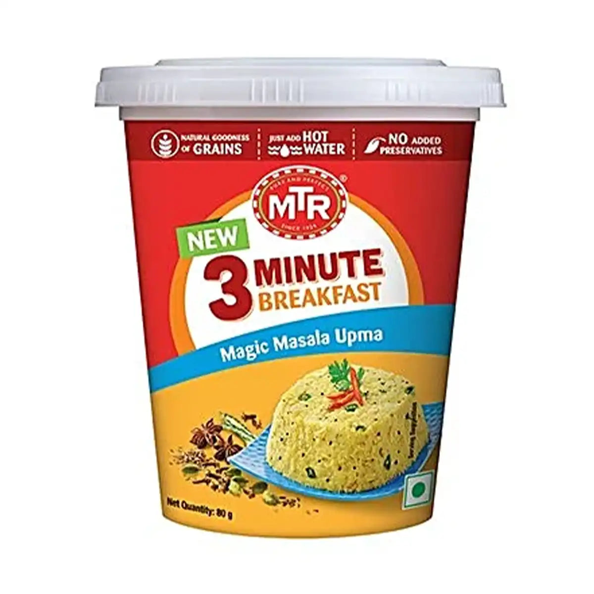 MTR 3 Minute Breakfast Magic Masala Upma 80g