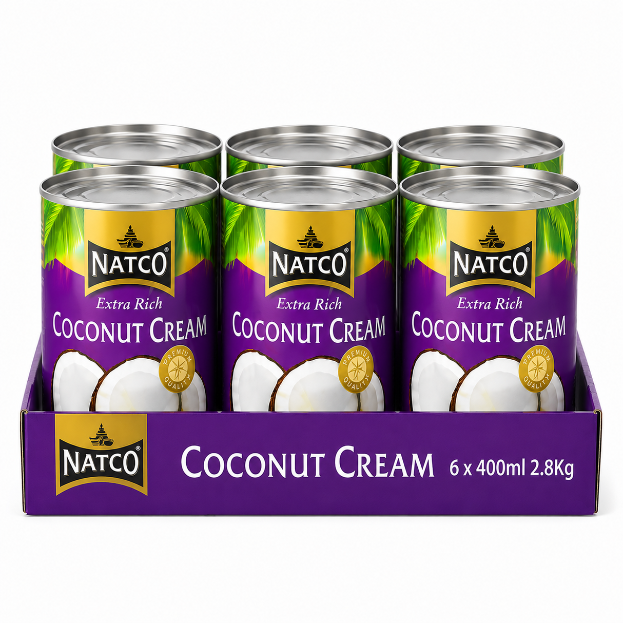 Natco Coconut Cream 6 x 400ml 2.8Kg