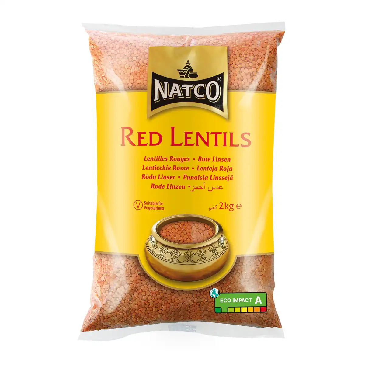 Natco Red Lentils 2kg