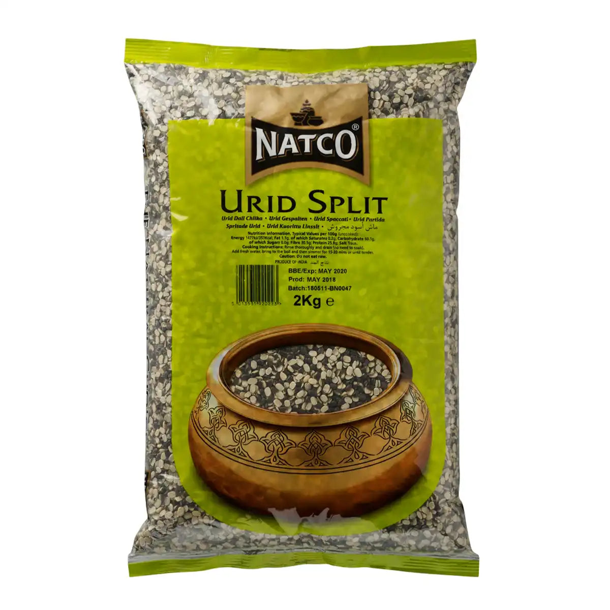 Natco Urid Dal Split 2kg