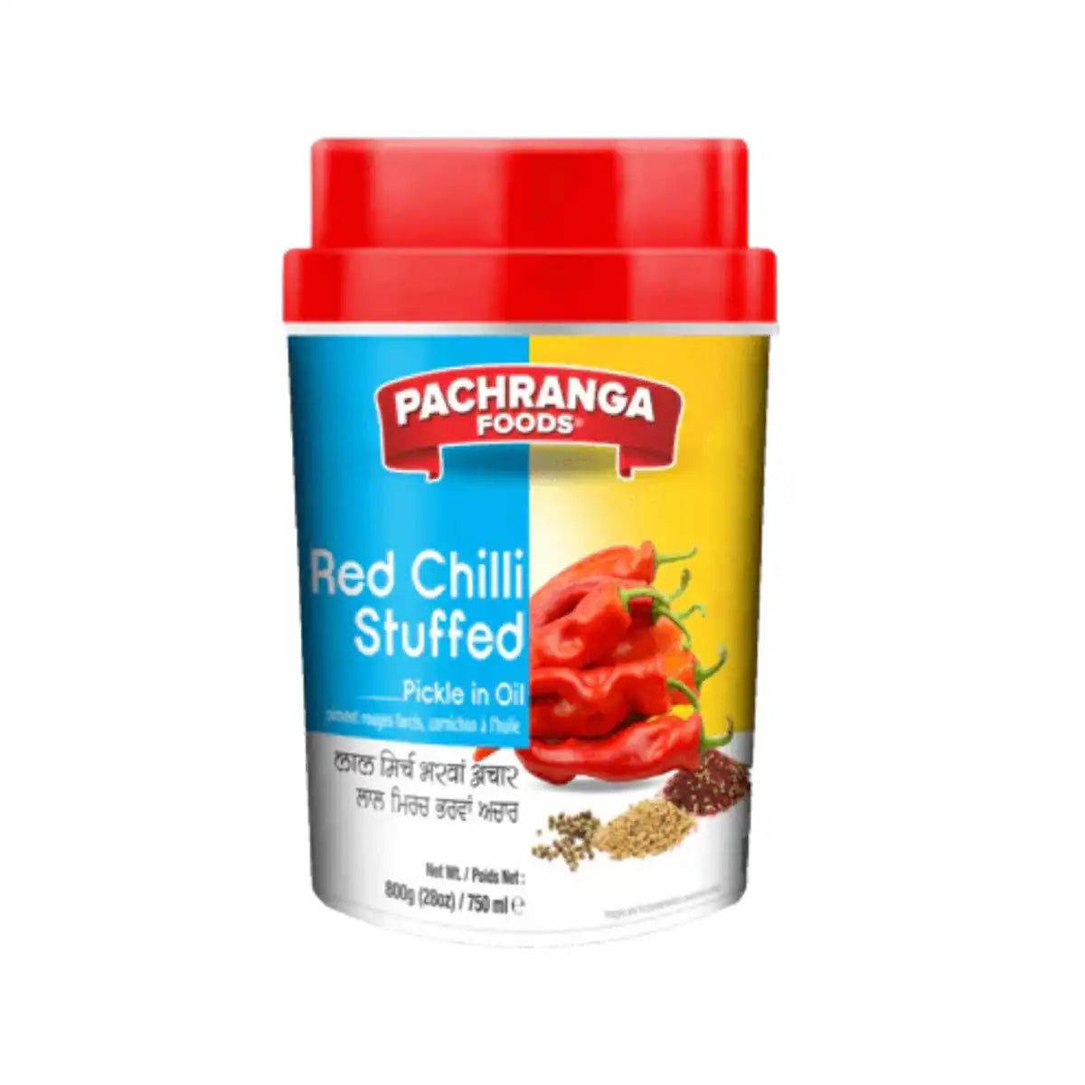 Pachranga Red Chilli Stuffed Pickle in Oil 800g