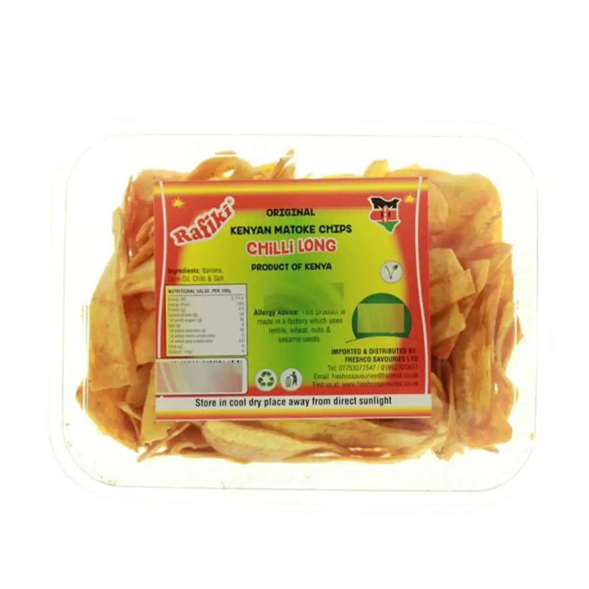Rafiki Kenyan Matoki Chips Chilli Long 200gms