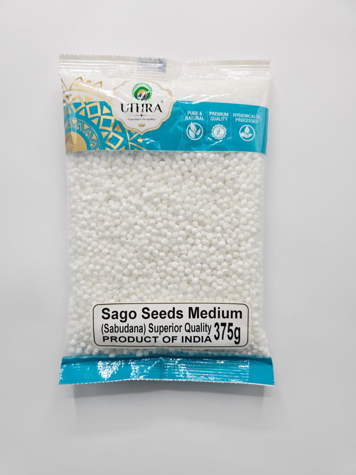 Uthra Sago Seeds Medium (Sabudana) 375g