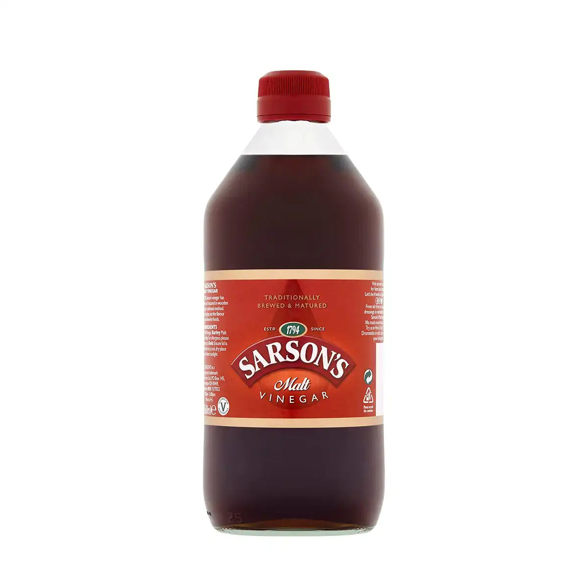 Sarsons Malt Vinegar Large 568Ml