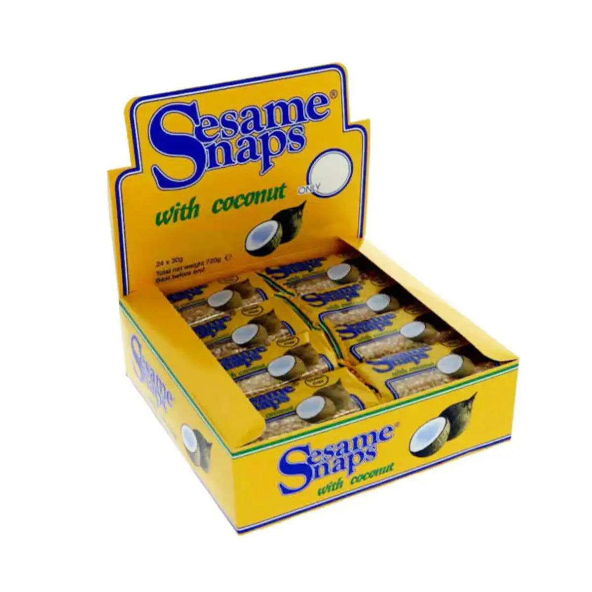 Sesame Snaps Coconut 24 x 30g 720g