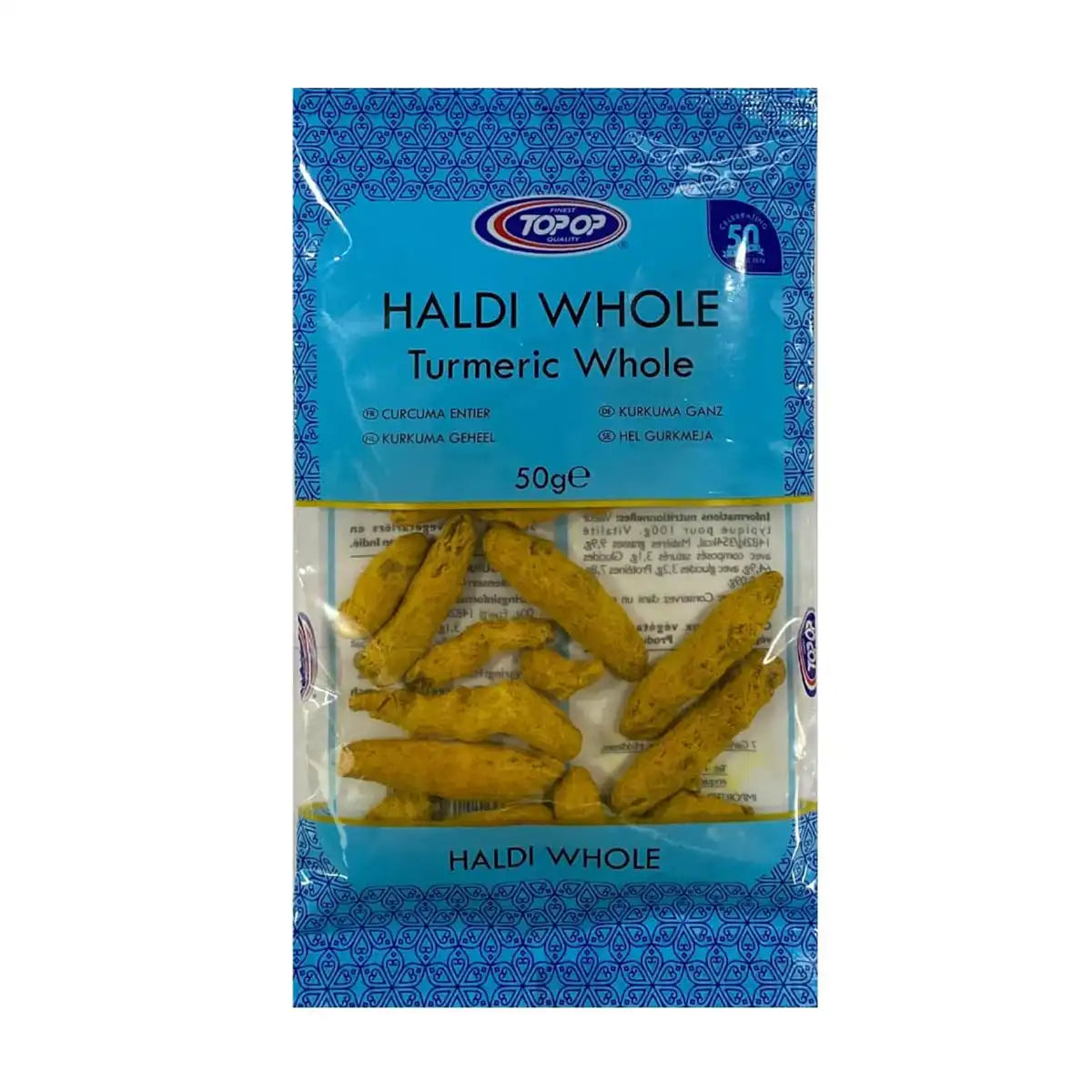 Top-Op Haldi Whole (Turmeric Whole) 50g