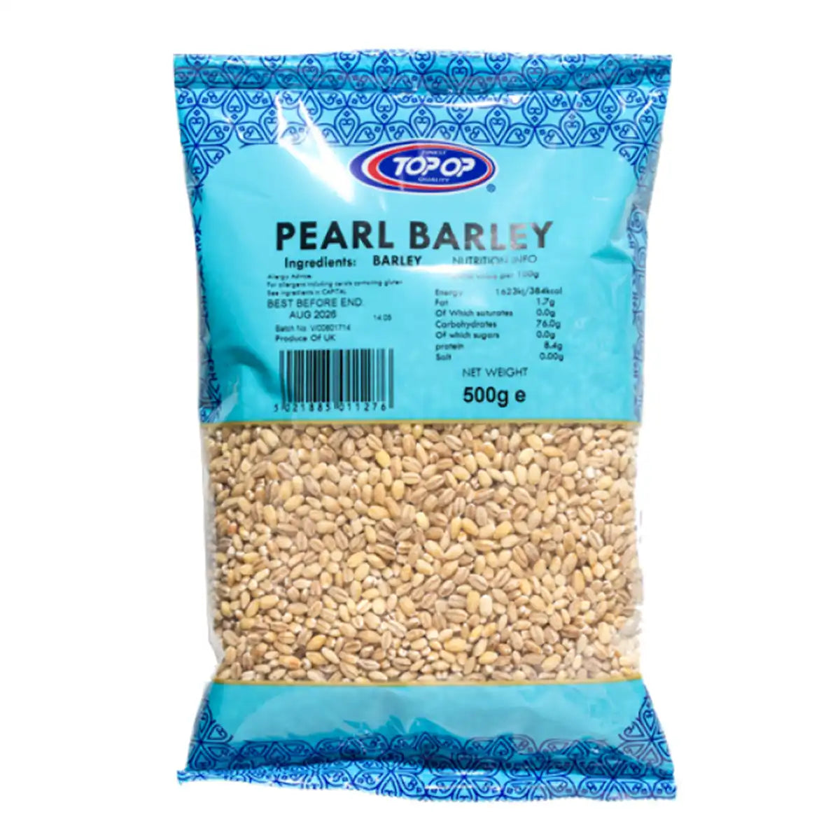 Top-Op Pearl Barley Without Skin 500g