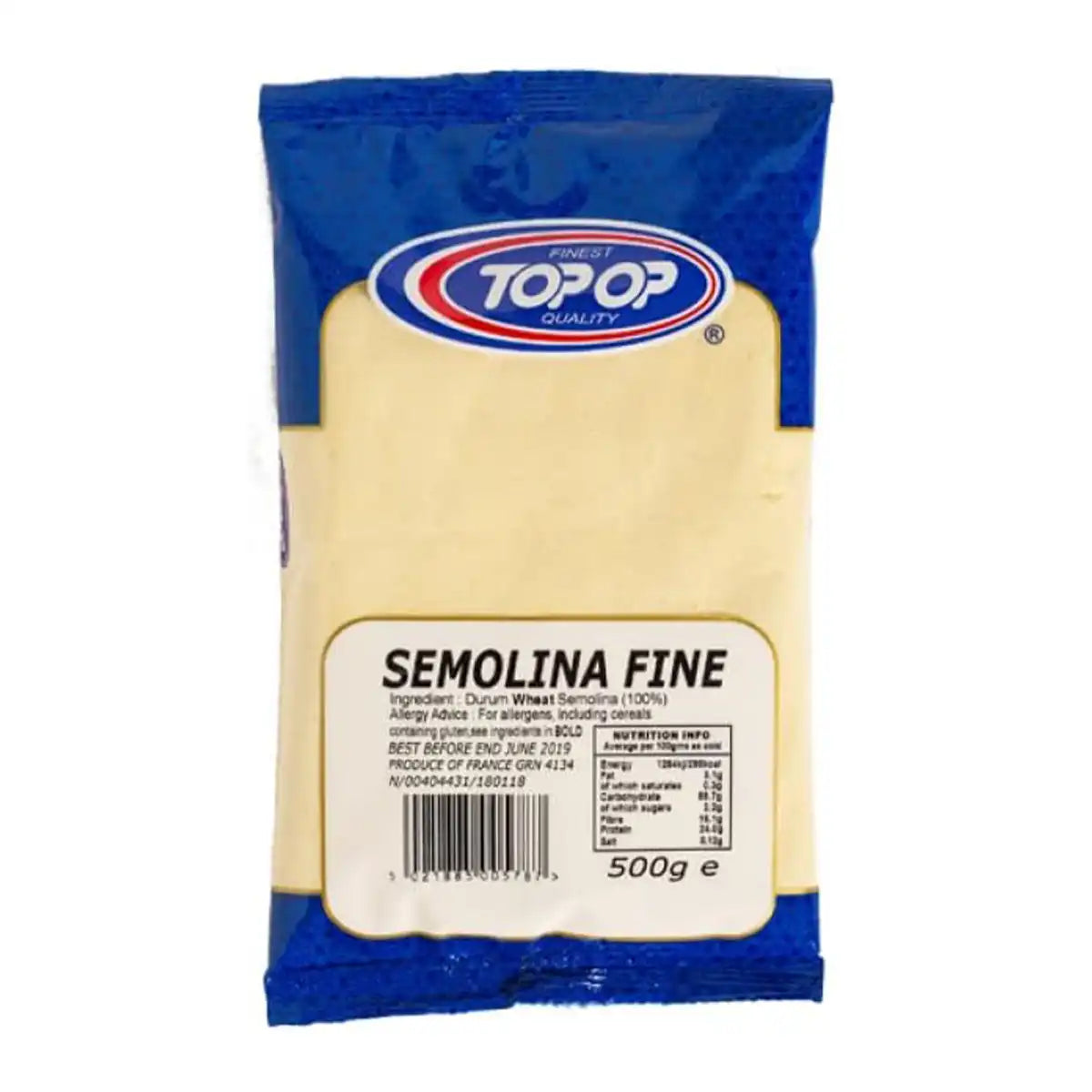 Top-Op Semolina Fine Sooji 500g