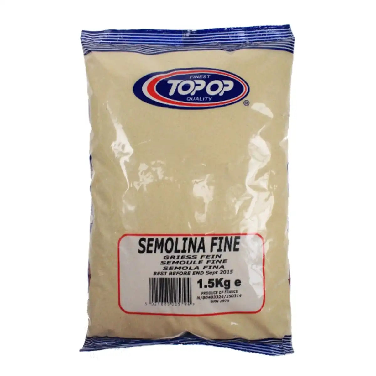 Top-Op Semolina Sooji Fine 1.5kg