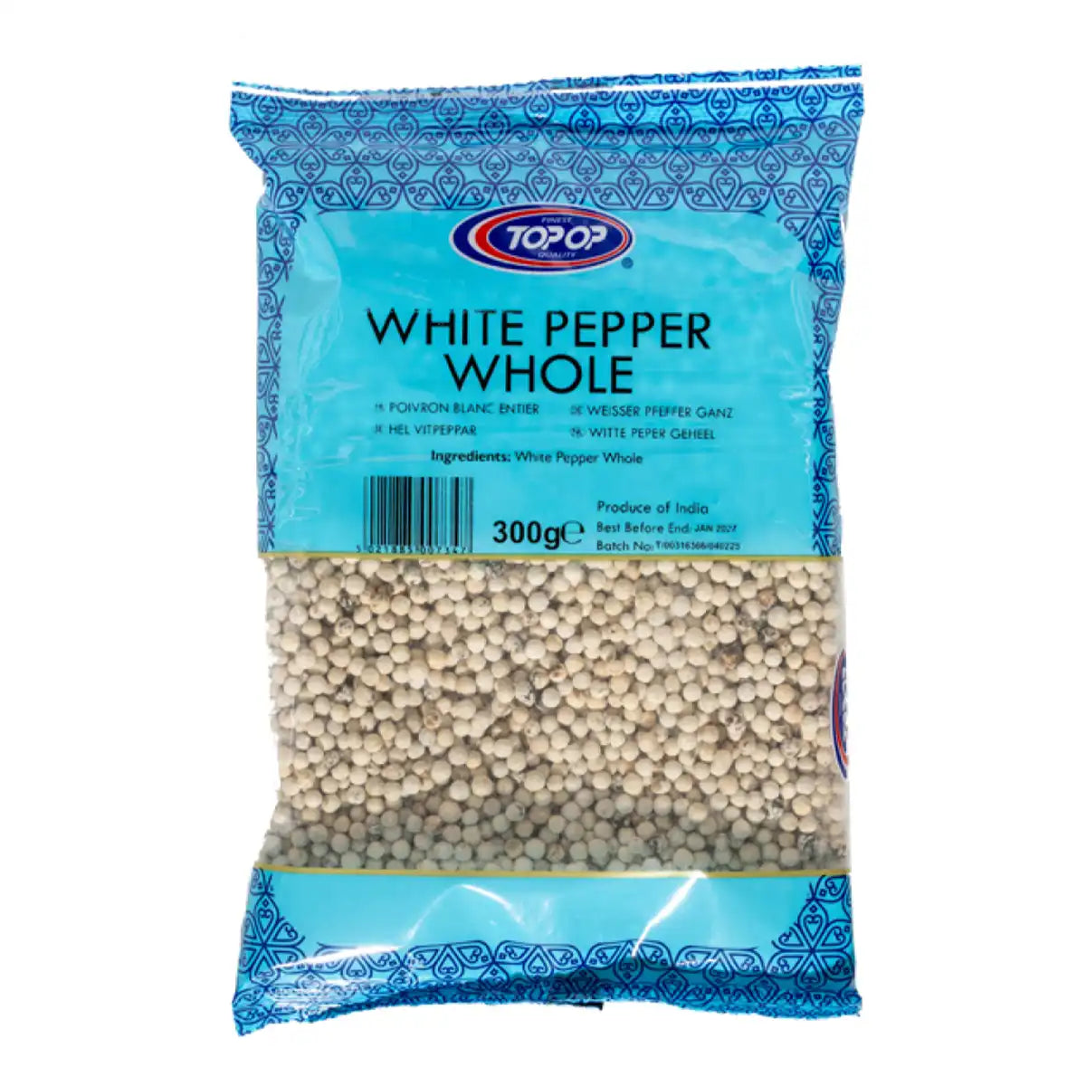 Top-Op White Pepper Whole 300g