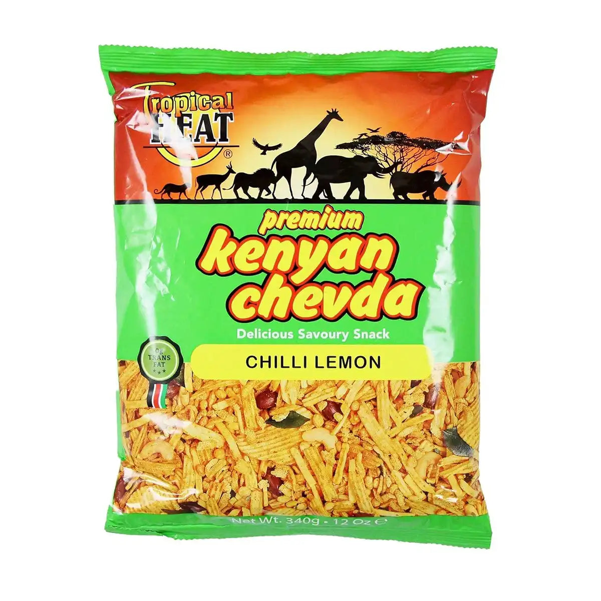 Tropical Heat Kenya Chevda Chilli-Lemon 340g