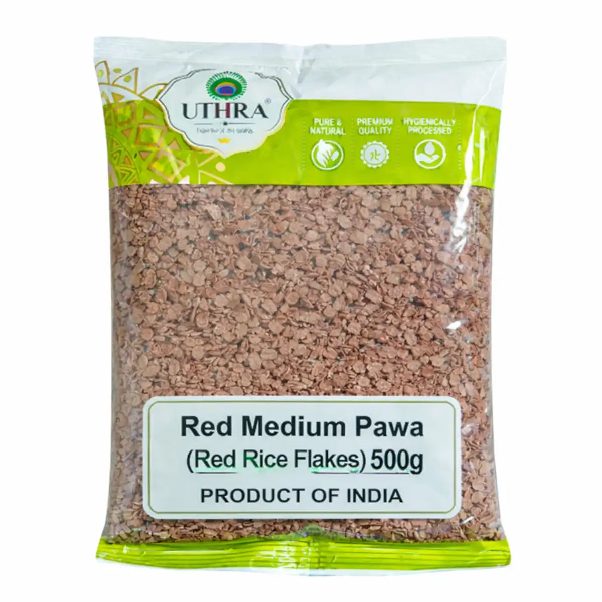 Uthra Red Medium Pawa (Red Rice Flakes) 500g