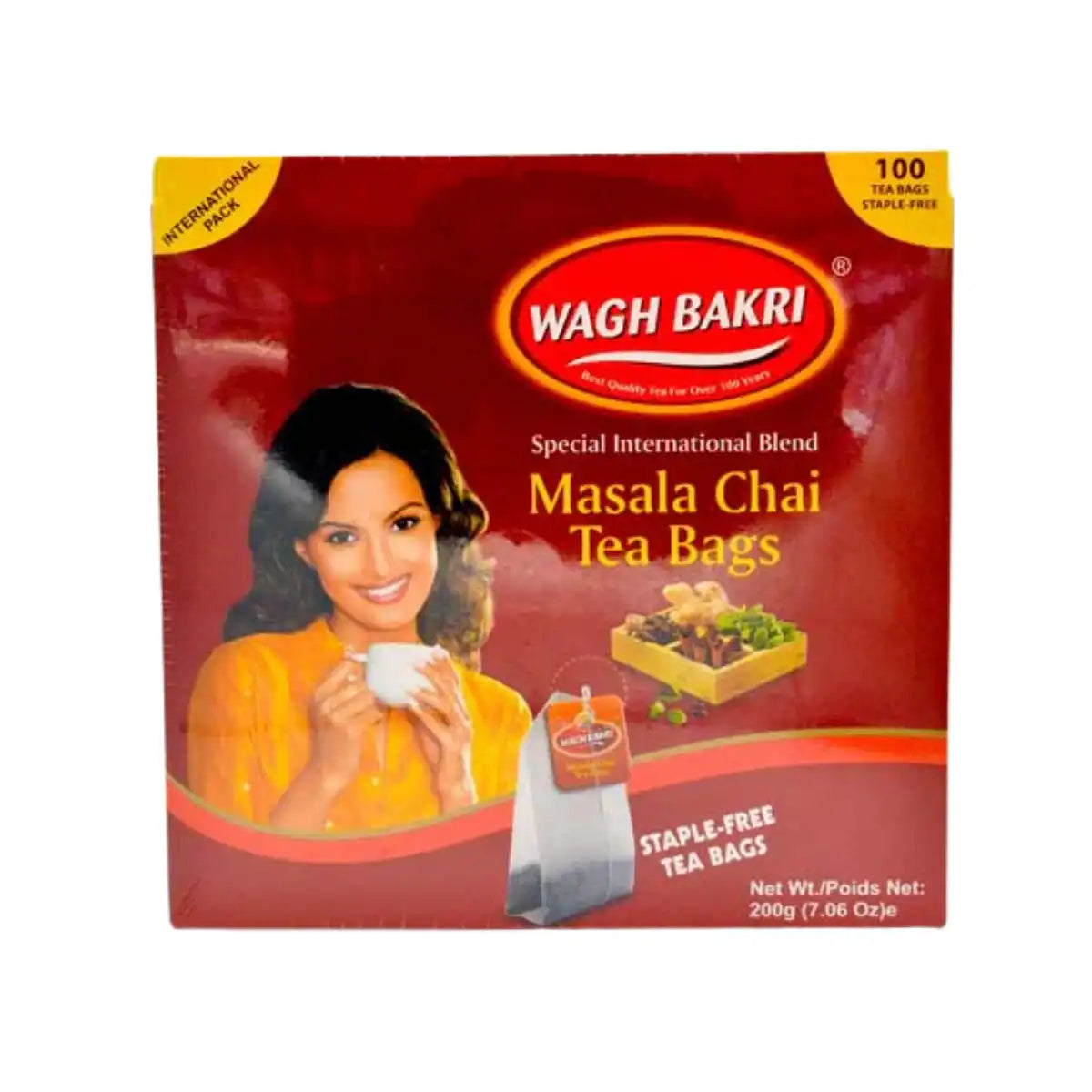 Wagh Bakri Masala Tea Bags 200g
