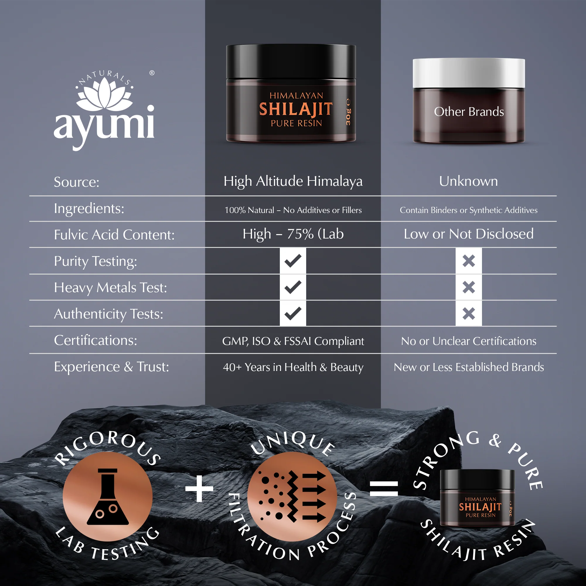 Ayumi Himalayan Shilajit Pure Resin 30g