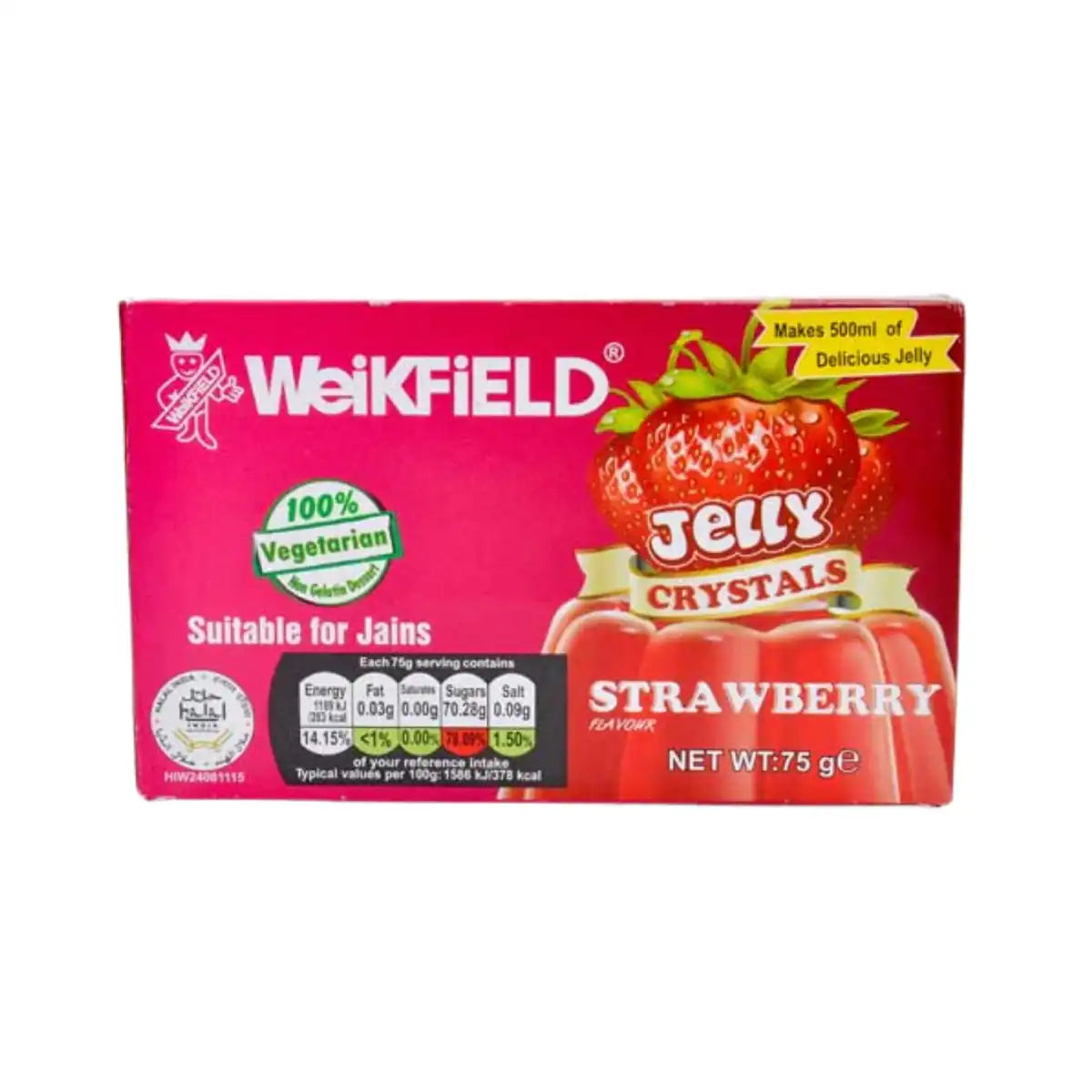 Weikfield Jelly Crystals Strawberry 75g