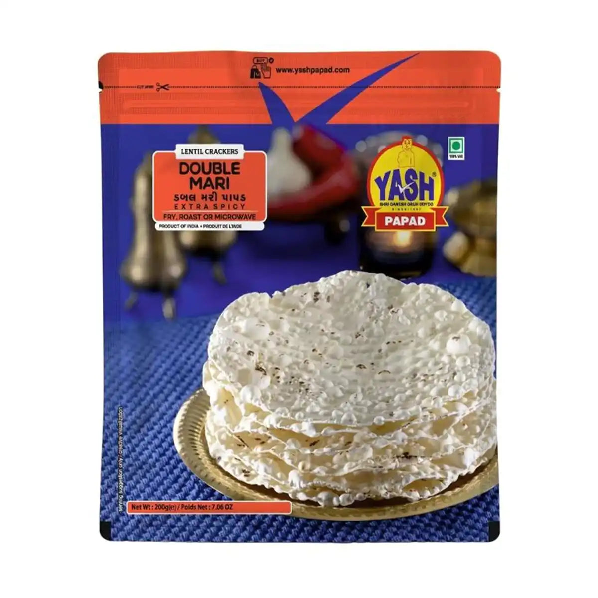 Yash Double Mari Papad 200g