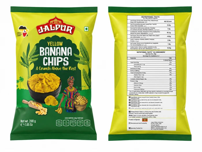 Jalpur Yellow Banana Chips 200g