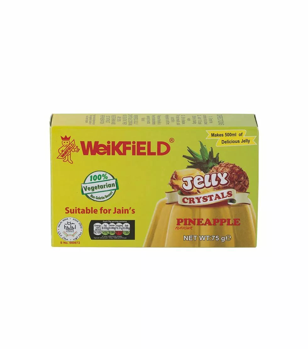 Weikfield Jelly Crystals Pineapple Flavour 75g