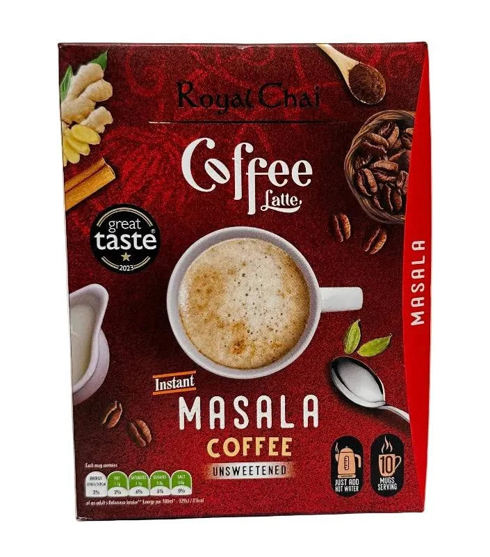 Royal Chai Coffee Masala Unsweetend 140 gm 10 Mugs Serving Size