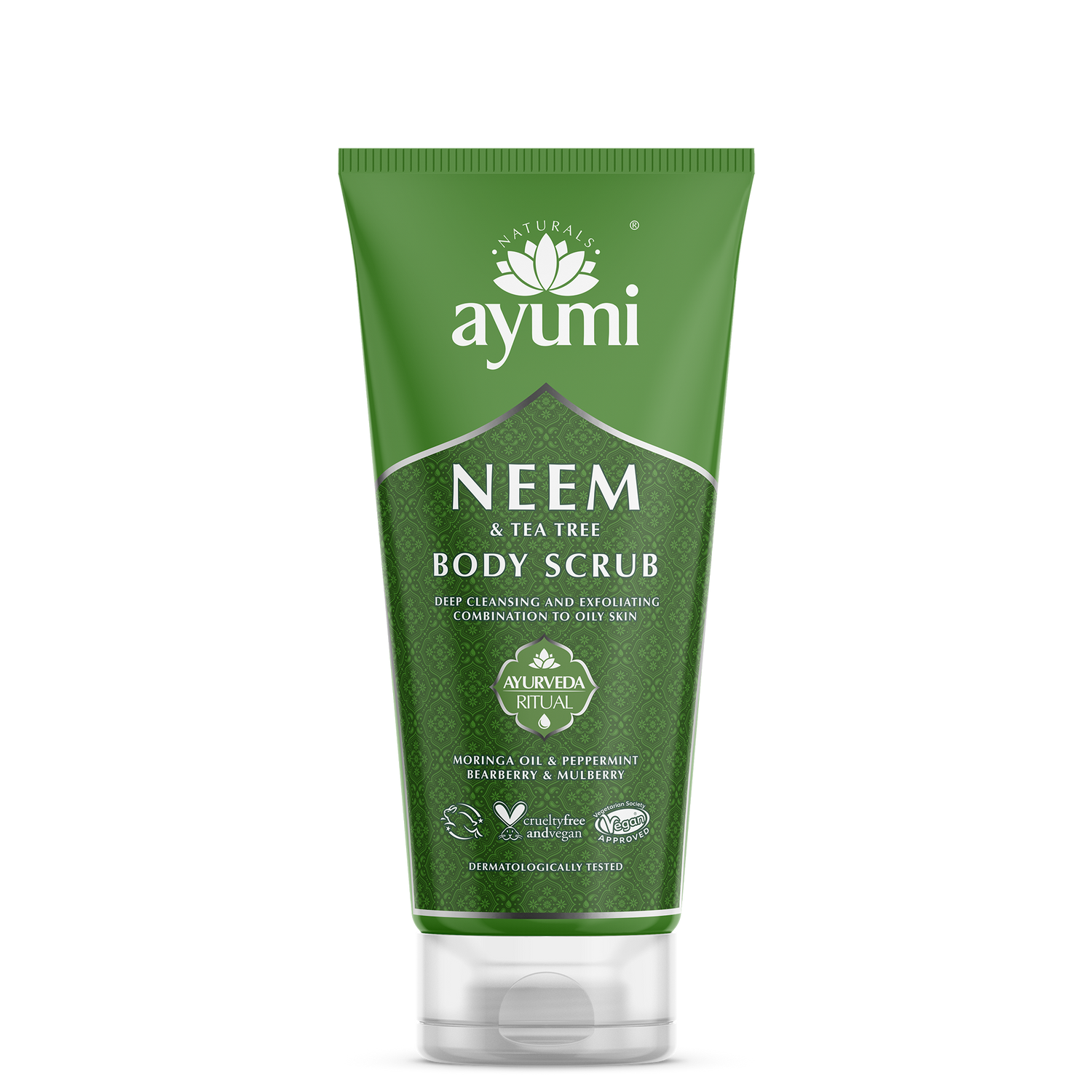 AYUMI NEEM & TEA TREE BODY SCRUB 200ML
