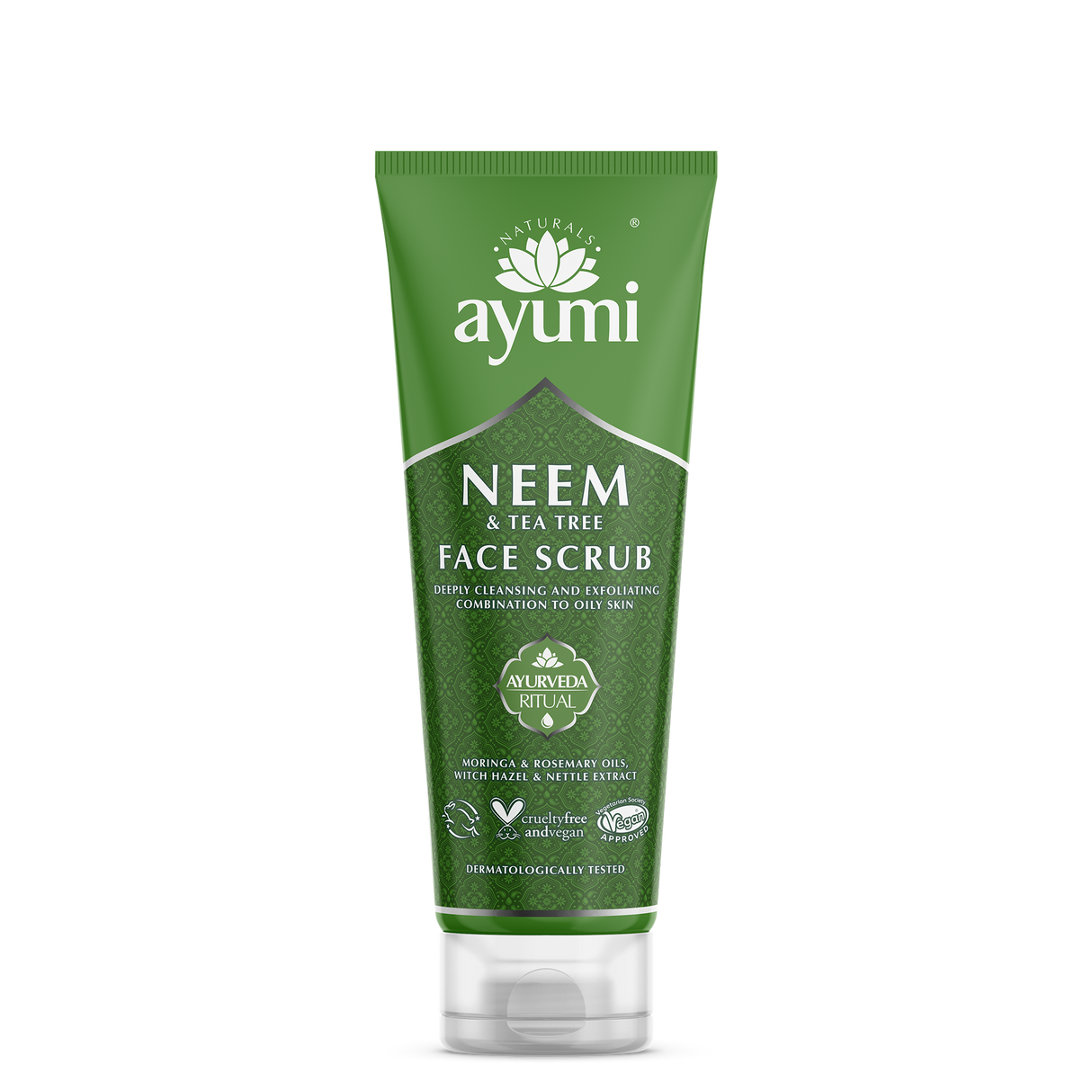 AYUMI NEEM & TEA TREE FACE SCRUB 125ML