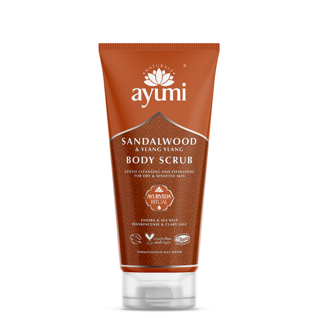 AYUMI SANDALWOOD & YLANG BODY SCRUB 200ML