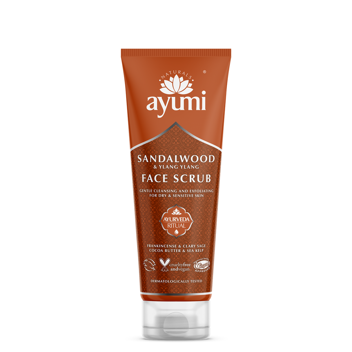 AYUMI SANDALWOOD & YLANG  FACE SCRUB 125ML
