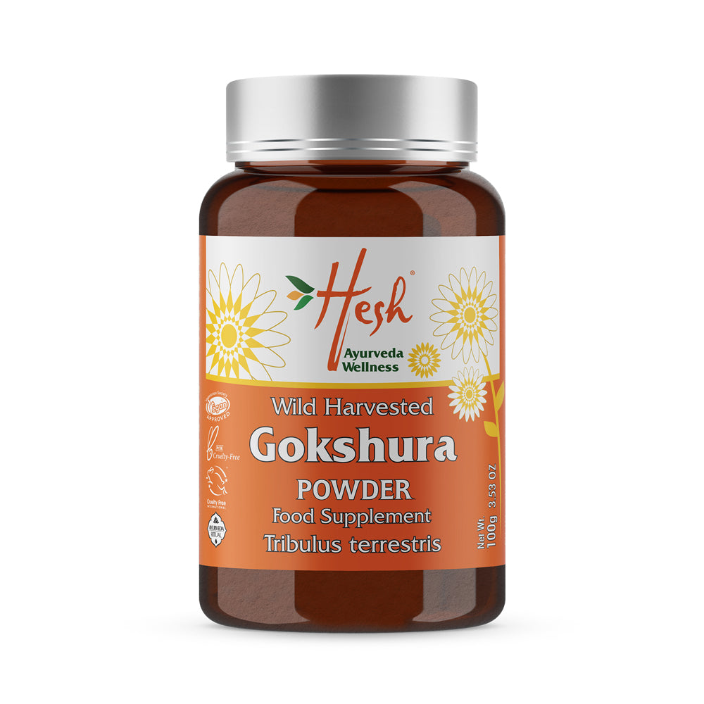 Hesh Wild Harvested Gokshura Powder (Gokhru) 100g
