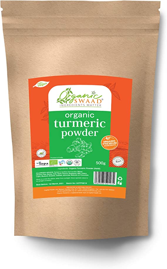 Organic Swaad Organic Turmeric (Haldi) Powder 500g
